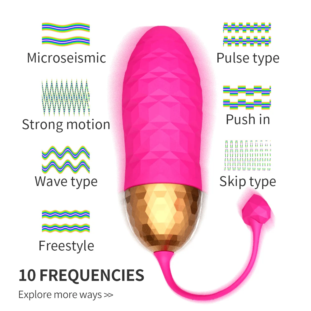 Diamond Shape Powerful Vibrating Eggs Wireless Remote Control Vibrator Bullet For Women Erotic Massage Kegel Ball Adult Sex Toy
