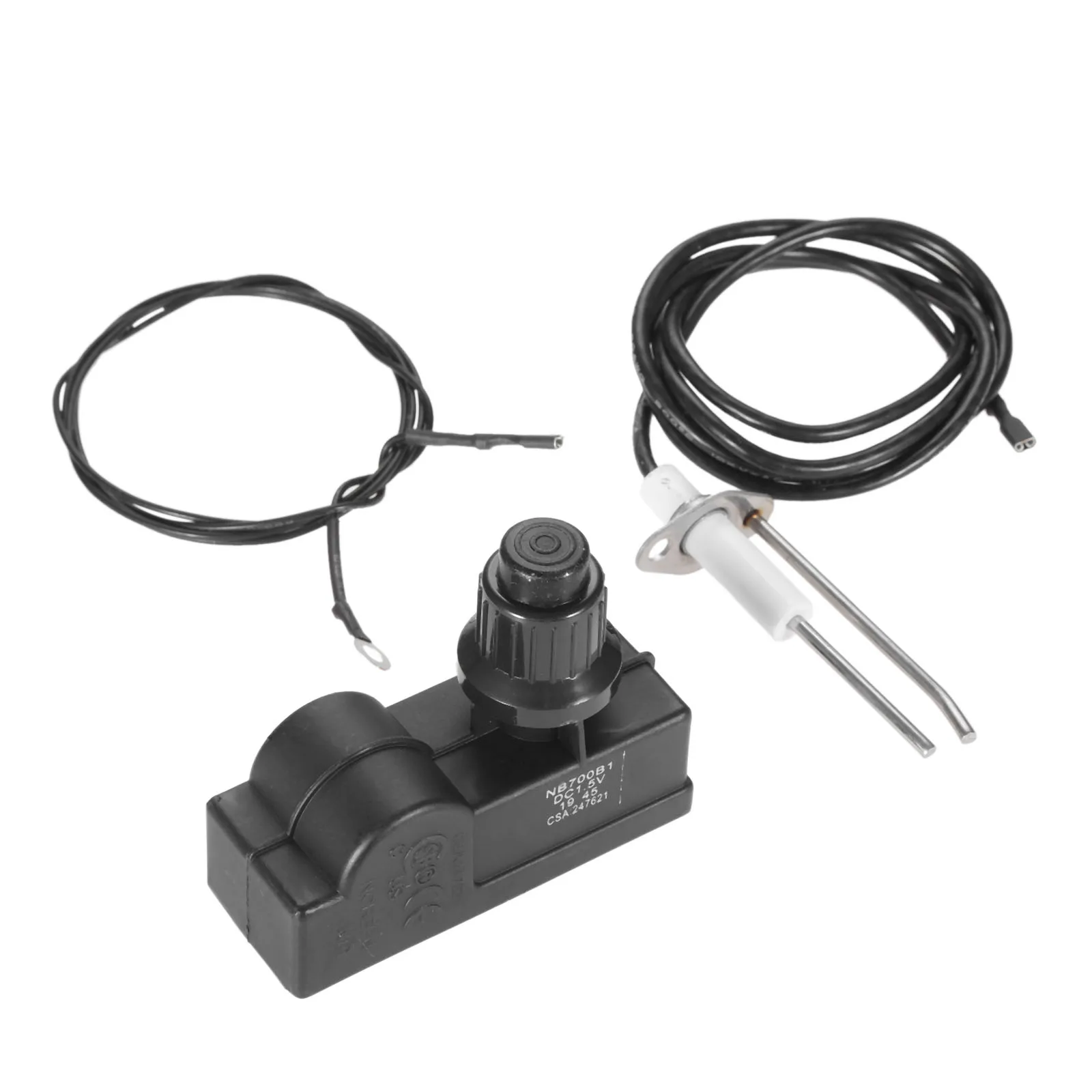 36-2-Outlet-Push-Button-Ignition-Kit-for-Fire-Pit-Gas-Burner-System-with-2-Outlet.jpg 36 "2 Kimeneti Nyomógomb Gyújtókészlet A Tűz Pit Gázégő Rendszeréhez 2 És Földi Huzallal, Aaa Akkumulátor Típusú - Image 6