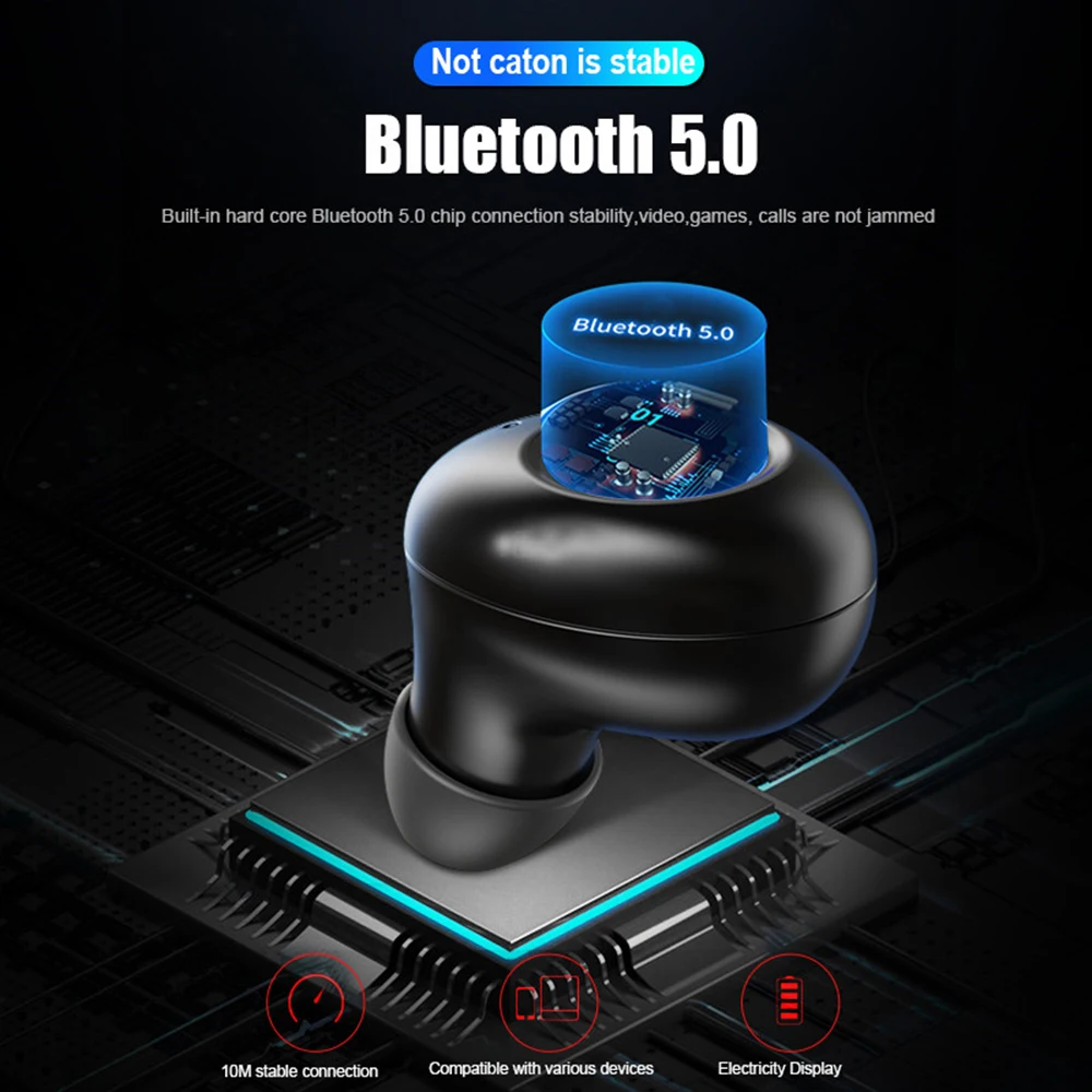 TWS Bluetooth V5.0 наушники TWS беспроводные 8D стерео наушники спортивные наушники 2500 мАч power Bank гарнитура для xiami iPhone samsung