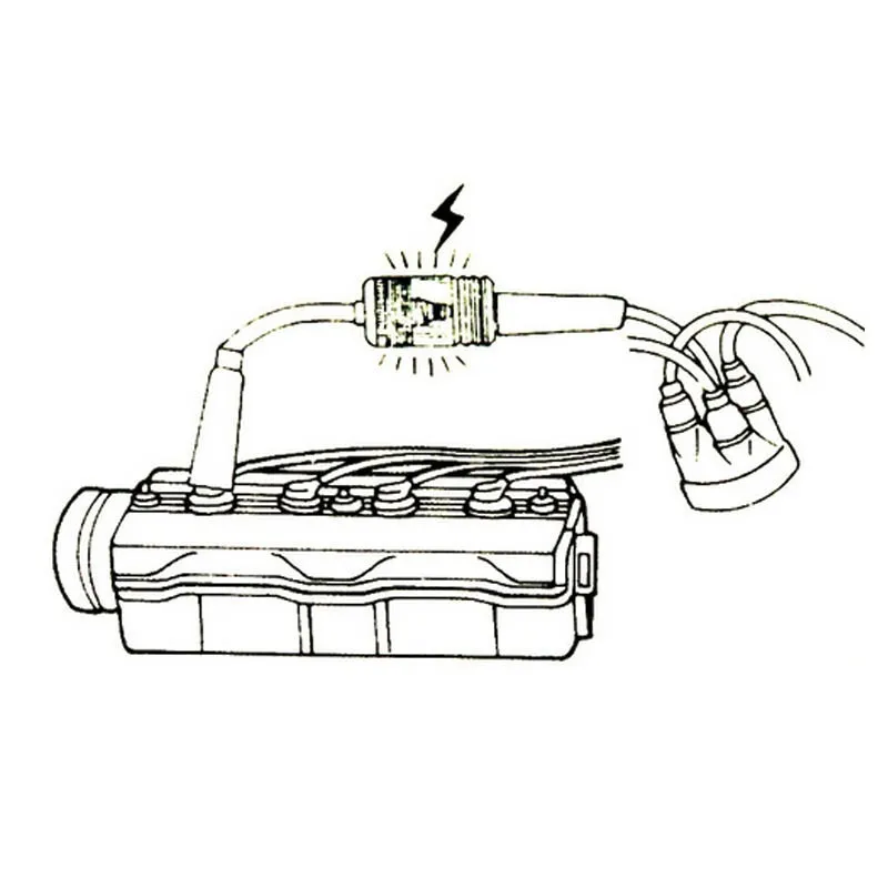Двигатель в линии Искра зажигания розеточный Тестер автомобильный детектор зажигания автомобильная система зажигания тестер