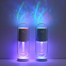 Высококачественный портативный USB увлажнитель воздуха, проекционный 200 мл, чистый воздух для дома, автомобиля, спальни, мини-Проекционный светильник S7#5