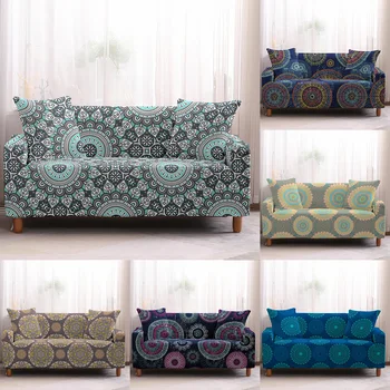 

Mandala Stretch Slipcovers Sectional Elastic Stretch Sofa Cover for Living Room Couch Cover Armchair Cover 1/2/3/4 Seater