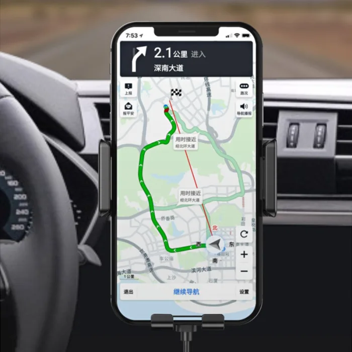 Беспроводное автомобильное зарядное устройство Быстрая зарядка крепление зажимное вентиляционное отверстие держатель телефона NJ88