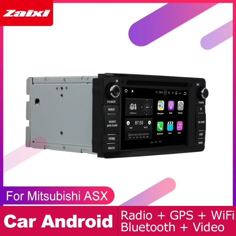 ZaiXi android автомобильный dvd GPS; Мультимедийный проигрыватель для Mitsubishi ASX 2013~ автомобильный dvd НАВИГАЦИЯ Радио Аудио Видео плеер навигационная карта