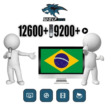 

WolfIPTV Brazil IPTV 12000+ African Bangladesh Bulgaria M3U IPTV android box enigma2 smart tv