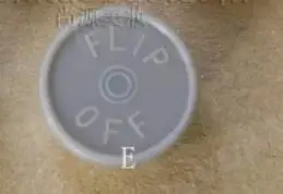 20mm grey plastic caps with flip off