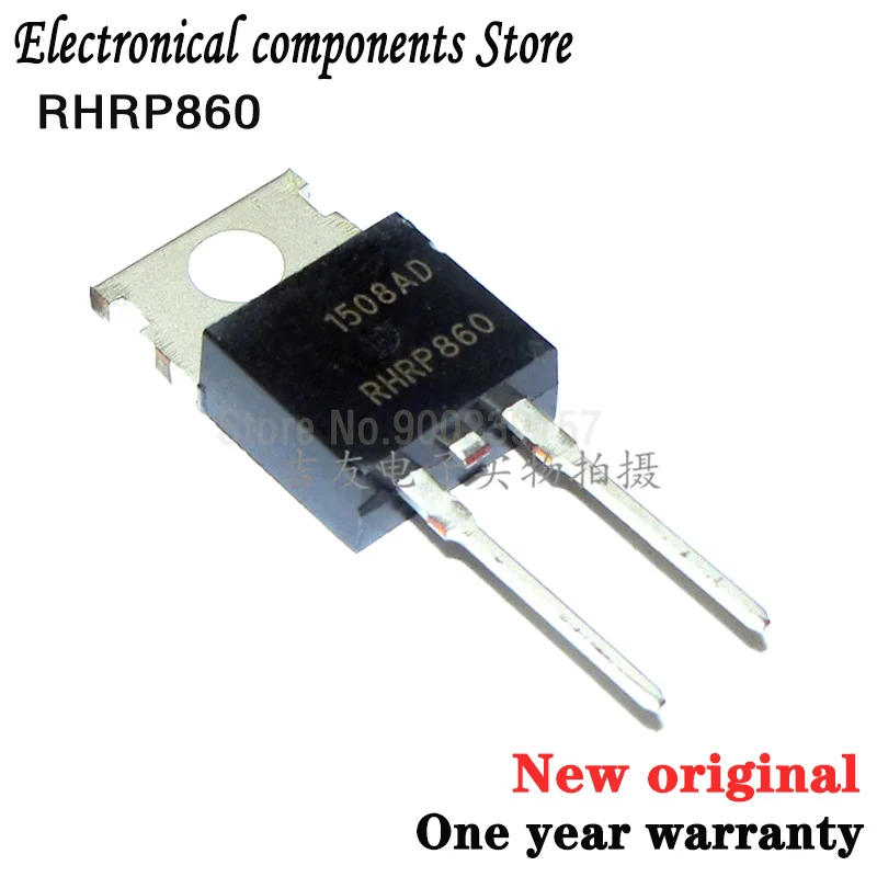 100% Новый оригинальный Гарантия один год 10 шт. RHRP860 RHR860 TO-220 8A 600V | Электроника