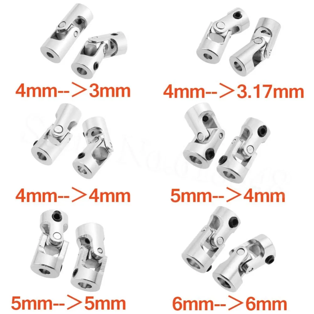 Steel Drive Shaft Universal Joint 3/4/5/6mm for AX10/SCX10/TAMIYA/RC4WD/TAMIYA CC01/F350 RC Crawler Drift Car Tractor Boat Parts | Игрушки и