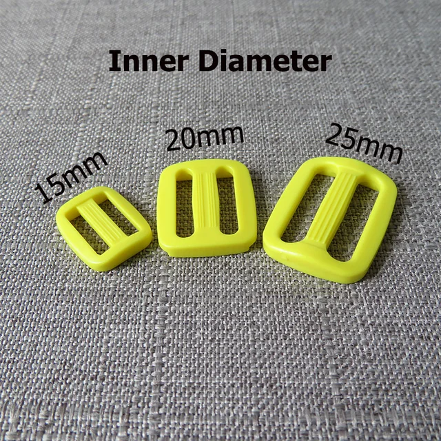 5pcs/lot 15mm 20mm 25mm colourful Plastic buckle strap buckle for bag backpack cat pet dog collar garment sewing DIY accessory Yellow