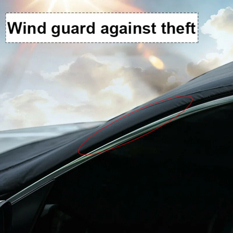  Universal Magnetic Car Windshield Snow Cover Winter Ice Frost Guard Sunshade Protector Windshield C