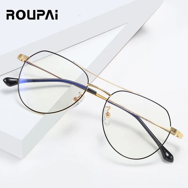 ROUPAI анти голубой свет очки компьютерные игровые очки для мужчин и женщин синий свет Блокировка анти излучения очки синий блокатор очки