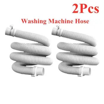 

2PCS 1.2m Washing Machine Hose Plastic Sink Dishwasher Drain Hose Extension Pipes Washer Machine Drain Hose Bathroom Supplies