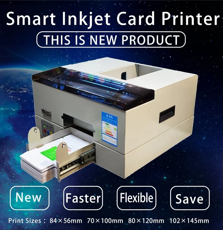 Biodegradable ID Card HD 600dpi Prints Barcode Printing on Plastic Bio 
