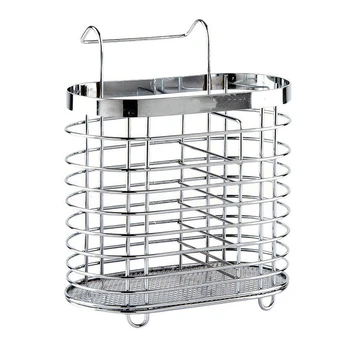

New Stainless Steel Chopsticks Drainer Cage Cutlery Spoon Storage Box Rack Kitchen Organizer Racks & Holders