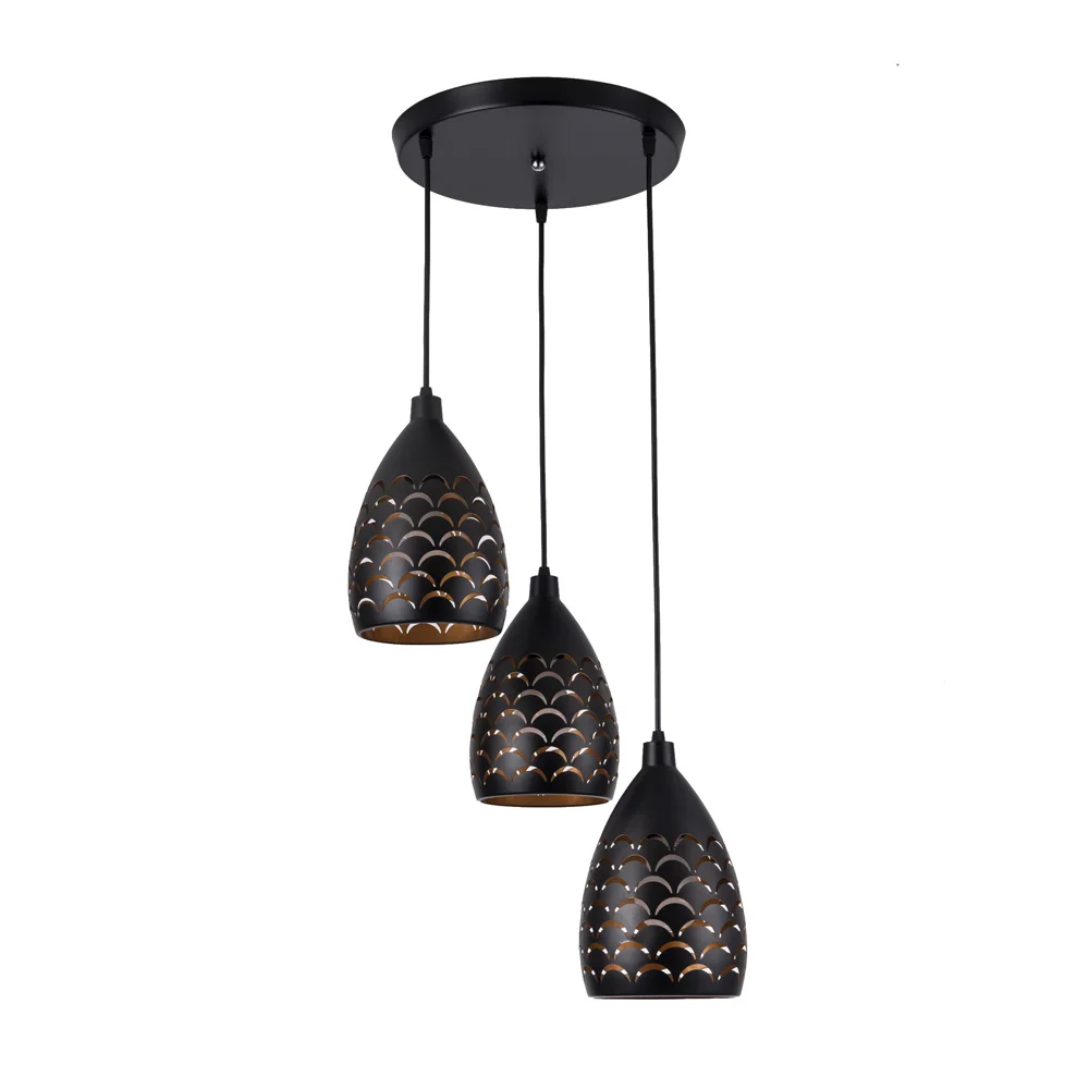 Tanie 1 3 głowice przewód wisiorek lampy sufitowe Loft do kuchni wisiorek led Lights jadalnia wisząca oprawa oświetleniowa wiszące oświetlenie led