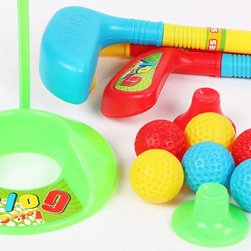 Kids Golf Set Plastic Mini Putter Golf Club Toy Child Outdoors Funny Sports Game R7RB