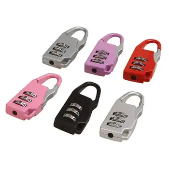 

Portable Mini 3 Digit Combination Security Safe Travel Luggage Code Lock Durable Zinc Alloy Password Padlock