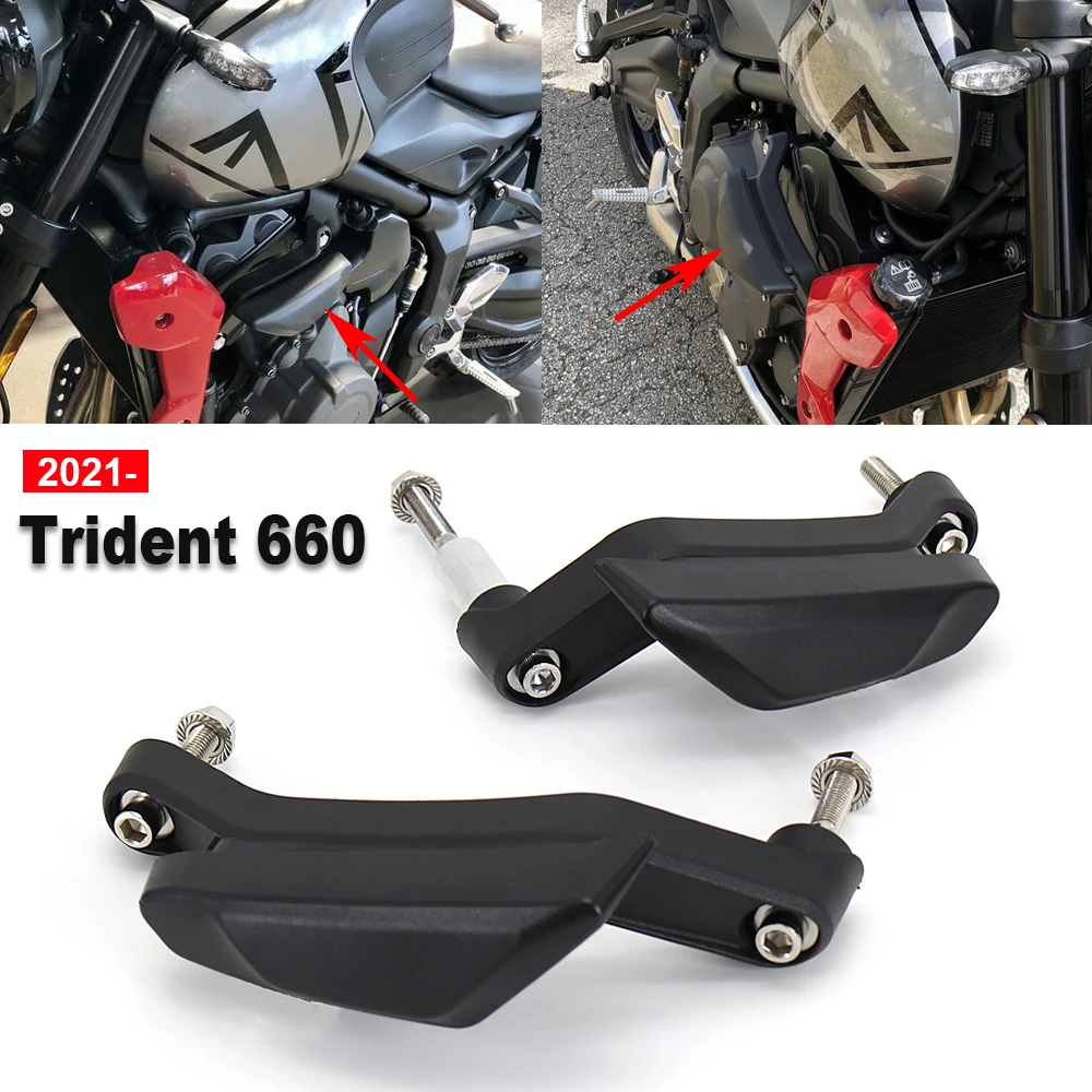 

Fit For Trident660 For Trident 660 2021 2022 Motorcycle Frame Sliders Fairing Guard Crash Protector Bobbins Falling Protection