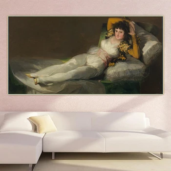 

Citon Francisco Goya《Maja》Canvas Art Oil Painting World Famous Artwork Poster Picture Wall Background Decor Home Decoration