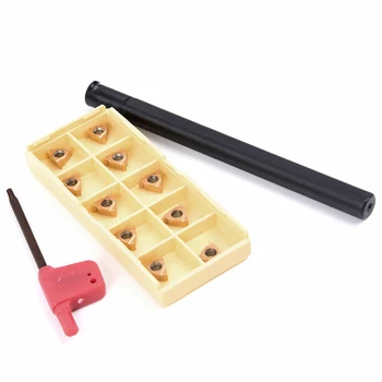 

Set SNR0010K11 Lathe Threading Boring Turning Tool Holder+10pcs 11IR A60 Insert