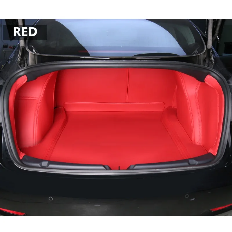 Leather trunk For 2023 to 2024 Tesla model 3 2024 trunk mat boot liner tapis  coffre cargo Tesla model 3 accessories tesla three - AliExpress