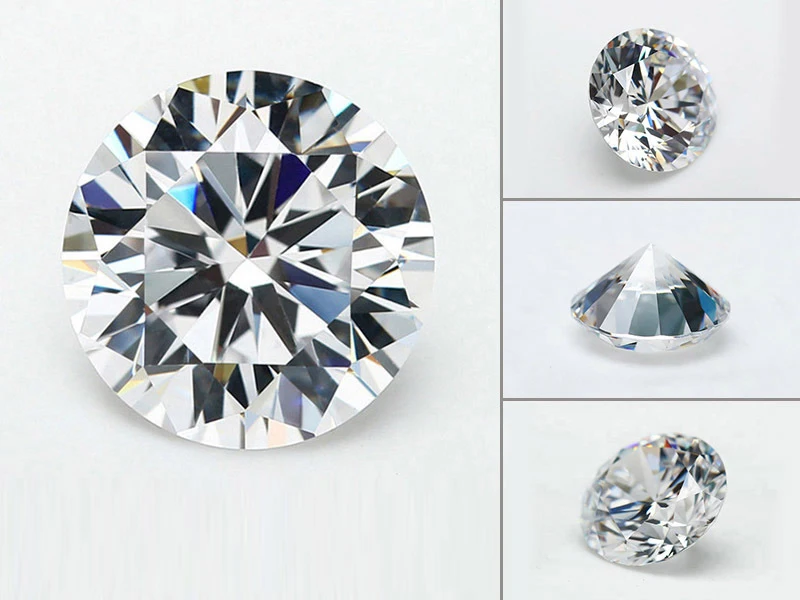 1.0~10.0mm AAAAA Various Color Loose Cubic Zirconia Stone Round Brilliant Cut CZ Stone Synthetic Gems For Jewelry Free Shipping