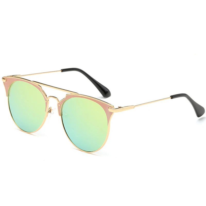 RBROVO, Винтажные Солнцезащитные очки, Лидирующий бренд, дизайнерские очки, женские, металлические, Роскошные, конфетные линзы, для девушек, для улицы, для путешествий, Oculos De Sol - Цвет линз: Gold Gold