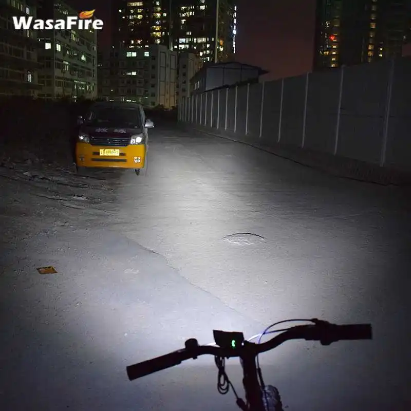 WasaFire, 7000лм, велосипедный передний светильник, 3* XML-T6, светодиодный велосипедный светильник, налобный фонарь для езды на велосипеде, светильник-вспышка для активного отдыха, ночной езды, кемпинга
