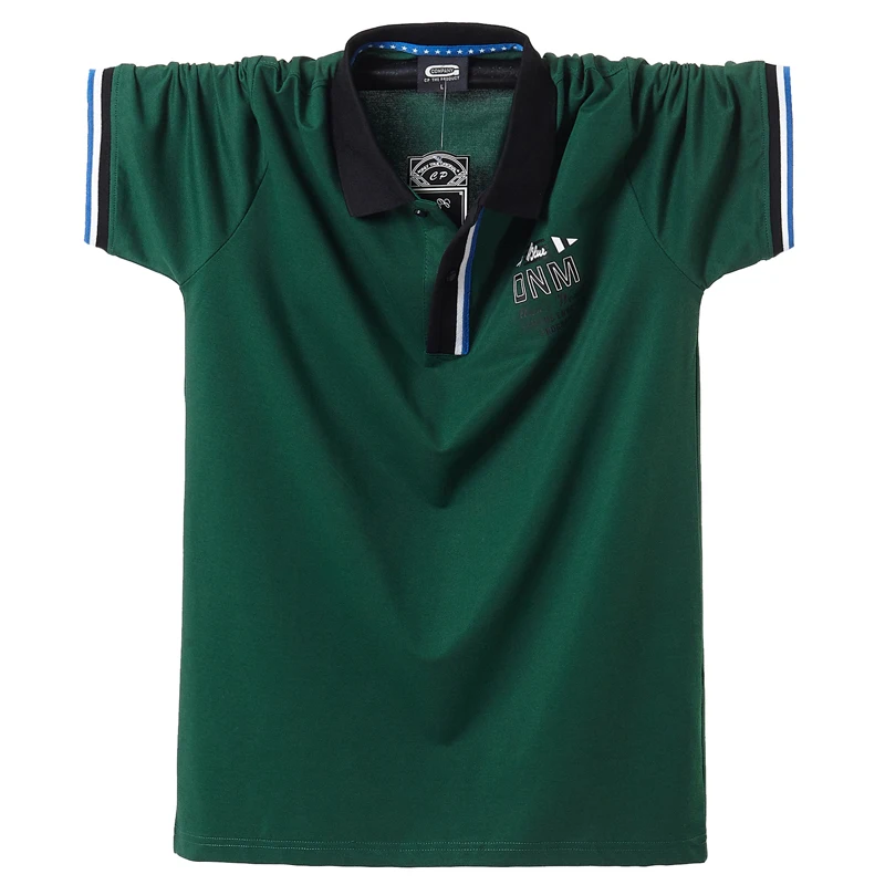 Рубашка поло мужская с коротким рукавом брендовая Повседневная рубашка большие