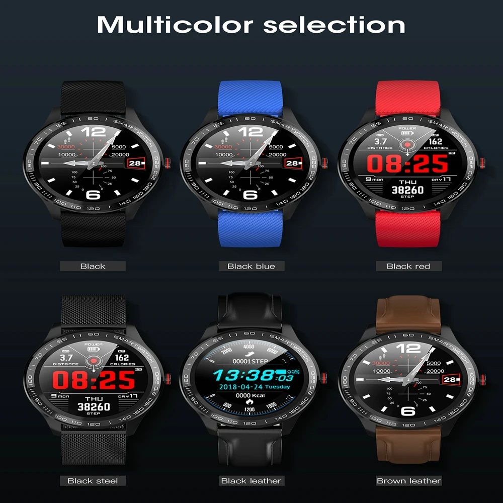 LEMFO L9 PCG+ ЭКГ Смарт-часы напоминание о сердечном ритме, полный сенсорный смарт-часы IP68 Водонепроницаемые часы для мужчин для Android IOS