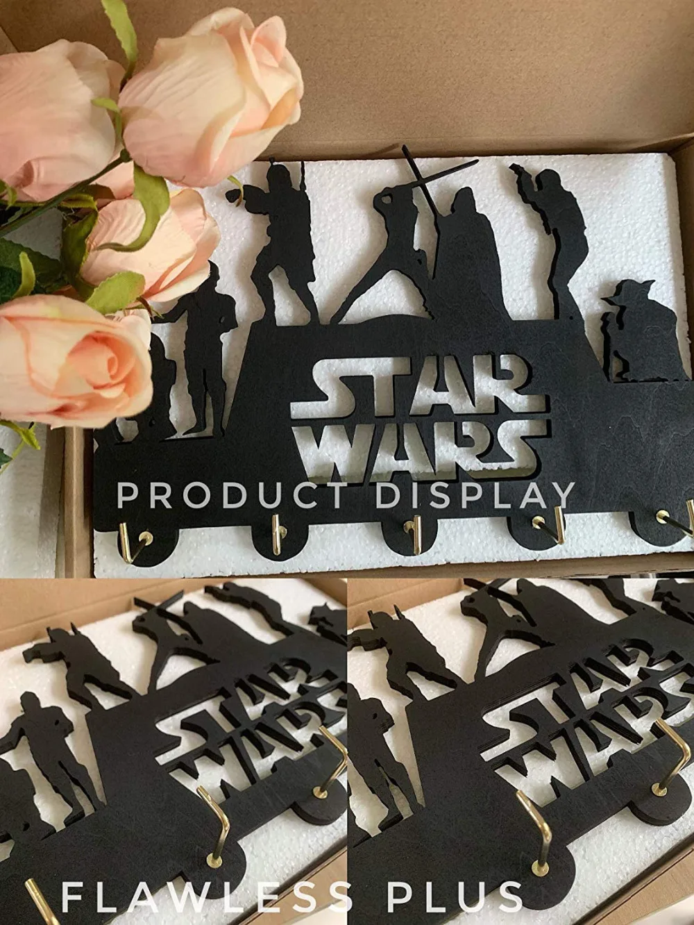 Настенная вешалка Star Wars, настенная вешалка, стойка для ключей, держатель для ключей, персональный подарок для дома, подарок на свадьбу