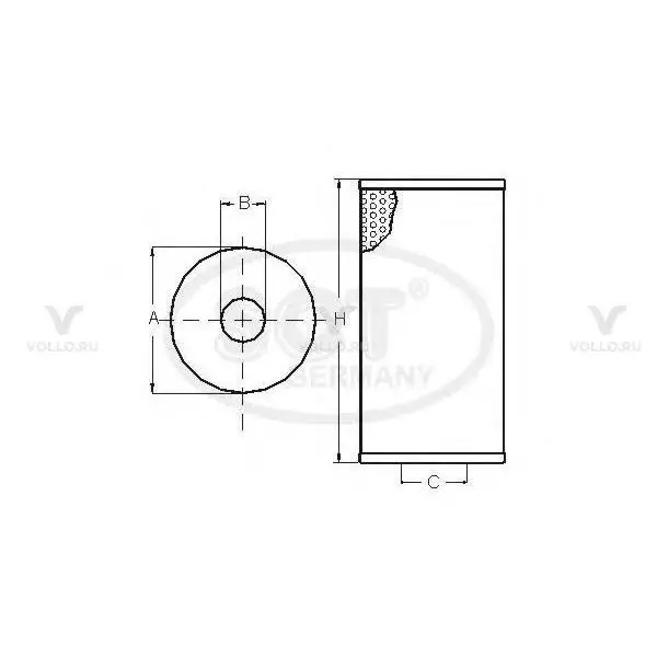 SCT ST 6129 Топливный фильтр ST6129