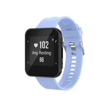 

Soft Silicone Watch Strap Wristwatch Bracelet Band for Garmin Forerunner35/ Forerunner30/ForeAthlete 35J/Forerunner35J Watch
