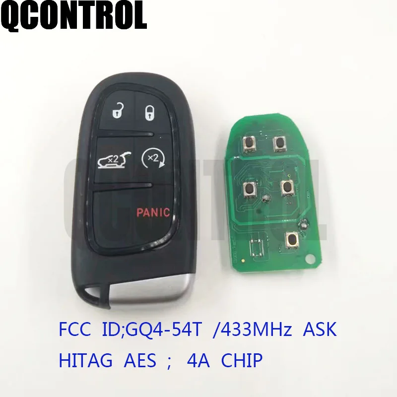 Умный дистанционный Автомобильный ключ QCONTROL 433 МГц для JEEP Cherokee 2014 2016 2017 2018