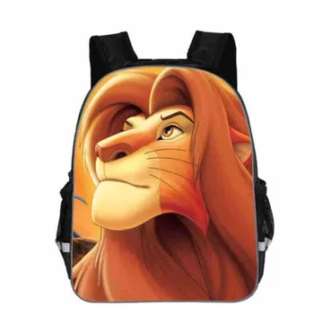 

11-16 inch Mochilas infantis Little Boys Bags Children Backpack The Lion King School Bag Simba Print Cartoon Backpack Kids Girls
