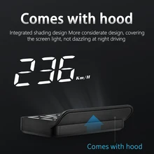 3.5 Polegada cabeça do carro hud up display obd2 mini m3 hud brisa digital projetor automático alarme de segurança eletrônico universal obd ii