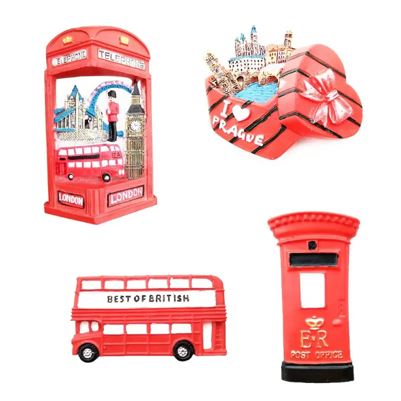 

3D Resin Fridge Magnet London Tourist Souvenir Gift Refrigerator Magnetic Decals Sticker DIY Home Decoration