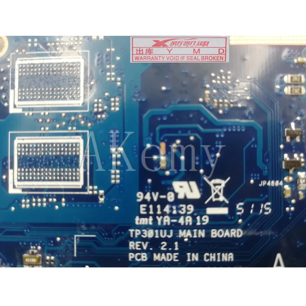 TP301UA/ i5-6200U CPU 4GB RAM For ASUS TP301U TP301UA TP301UJ TP301UJ Laptop motherboard TP301UA Ma