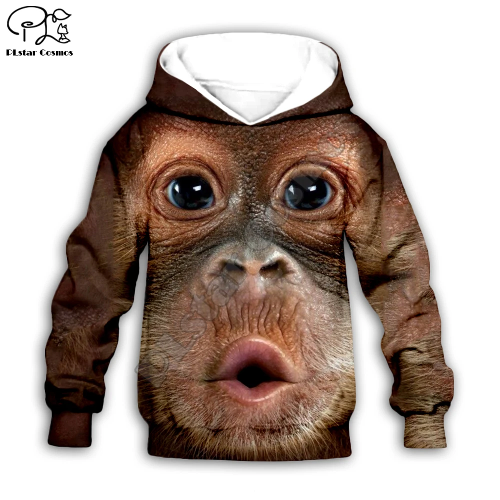 Sweat A Capuche Imprime Singe Drole 3d Pour Enfants Ensemble A Manches Longues Vetements Pour Bebes Garcons Et Filles Pantalon A Fermeture Eclair Cadeau Aliexpress