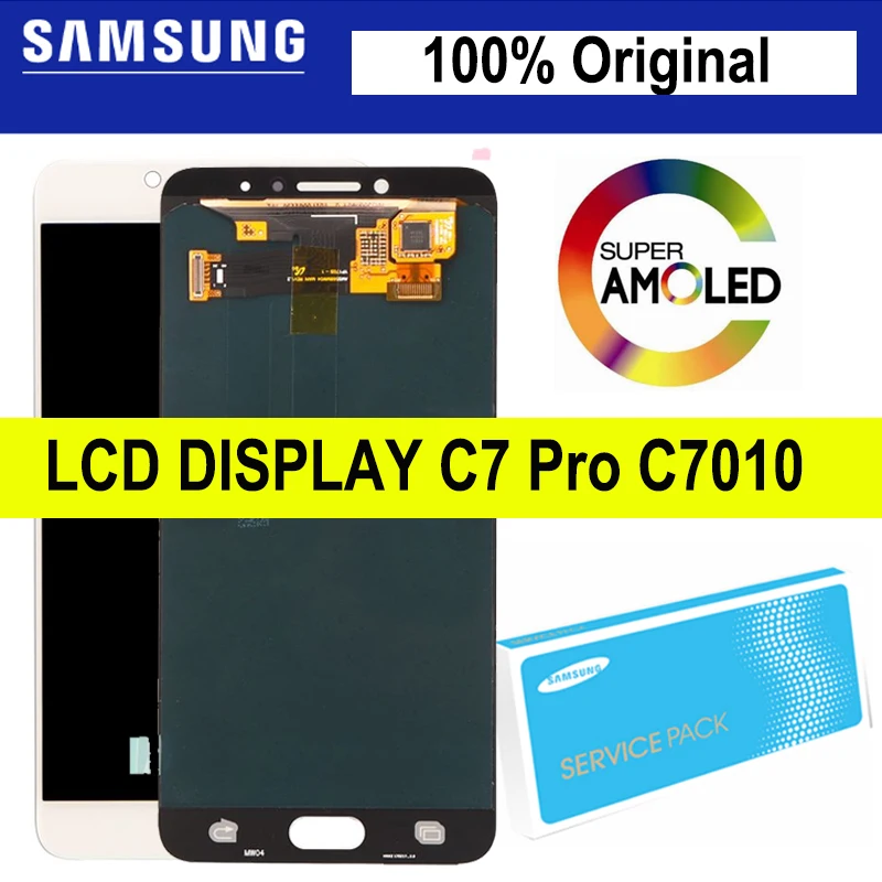 

100% Original 5.7'' Display Screen for SAMSUNG Galaxy C7 Pro C7010 LCD Touch Digitizer Assembly Repair Parts