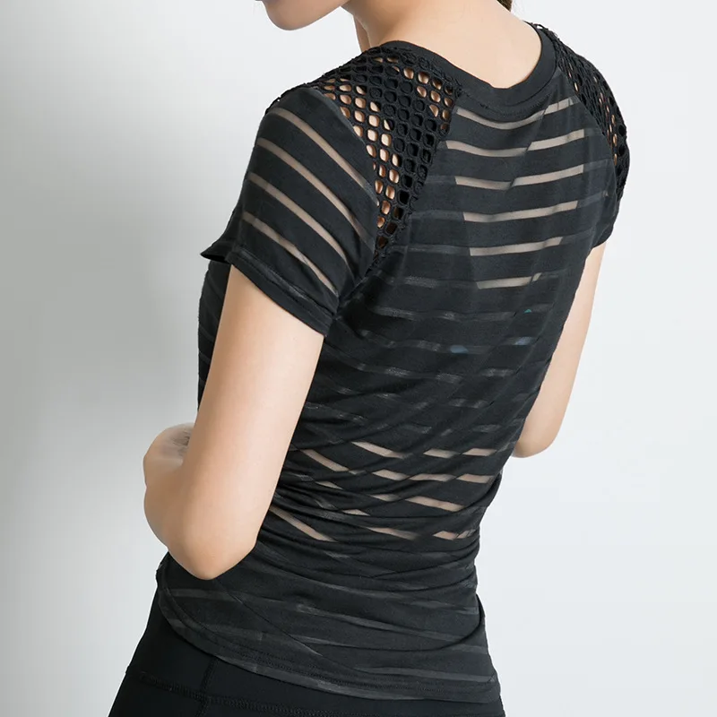 [Спортивная одежда настраиваемая] USA Pro топы для бега быстросохнущие для фитнеса с коротким рукавом из стекловолокна 16058