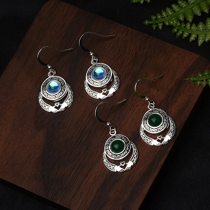 Bague Ringen, восстанавливающая 925 пробы, серебряная серьга с лунным камнем для европейских женщин, индивидуальные вечерние ювелирные изделия, подарок