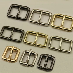 DIY Metal Heavy Duty Hand Bag Shoe Strap Belt Web Adjust Roller Pin Buckle Snap Rectangle Ring Leather Craft Repair Thickness