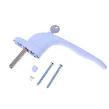 UPVC универсальная оконная ручка ключ блокировки для двойного остекления белого распыления пластиковые окна из алюминиевого сплава ручка Горячая