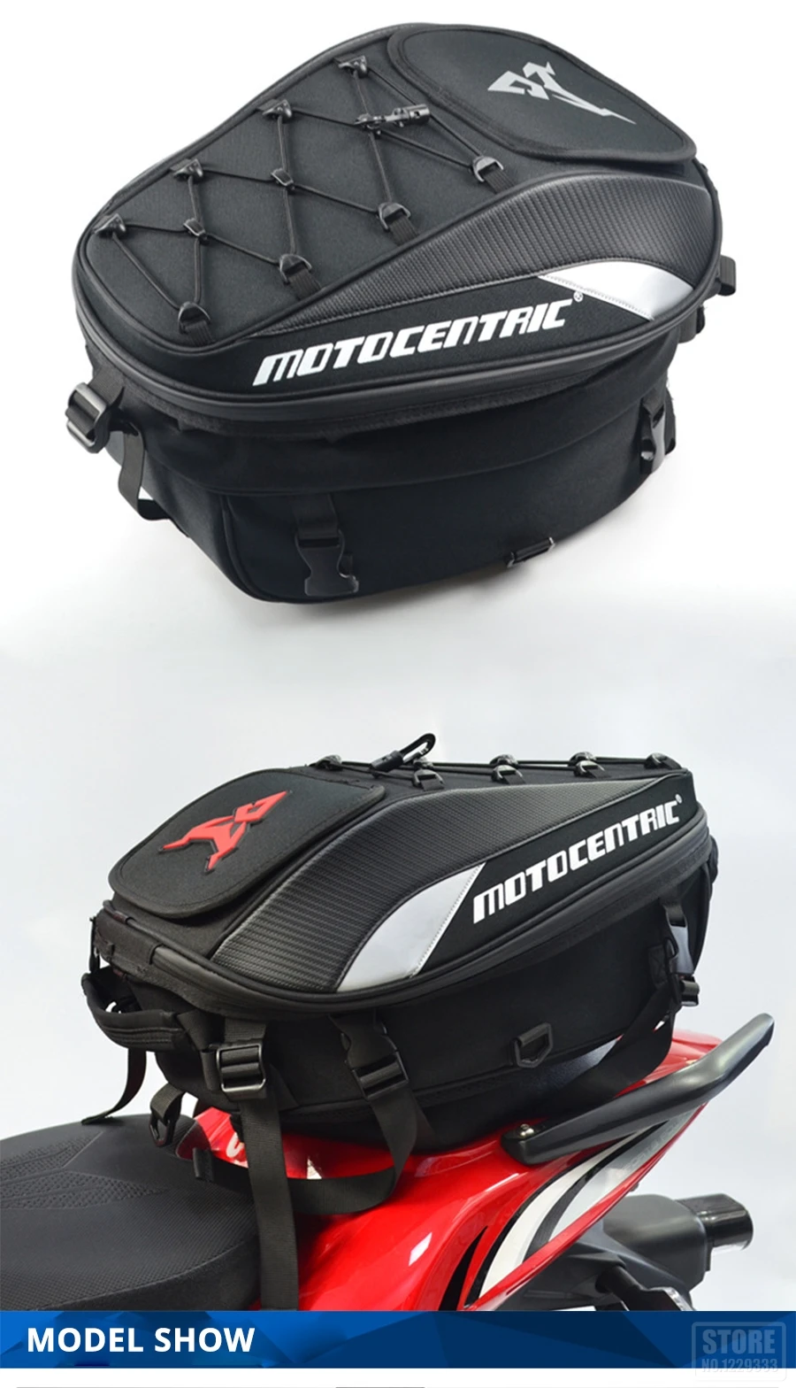 MOTOCENTRIC Motorcycle Bag Waterproof Motorcycle Tank Bag 