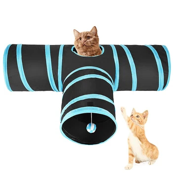 

Funny Pet Combination Cat Tunnel Game Channel Collapsible Kitten Puppy Ferrets Rabbit Toys Play Dog Tunnel Tubes Play Toy