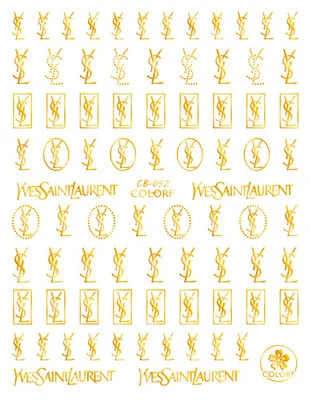 DIY Золотой и Серебряный фирменный логотип 3D стикер для ногтей самоклеющиеся наклейки для самостоятельного изготовления наклейки для спорта логотип для маникюра наклейки для нейл-арта - Цвет: CB-092 GOLD