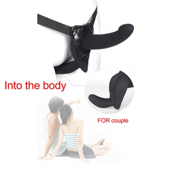 Strapless Strap On Dlldo For Women Realistic Double Dildo Underwear Anal Ultra Elastic Harness Belt Lesbian Sex Shop Masturbator 5