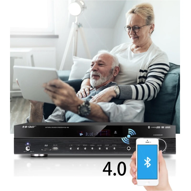 KYYSLB 220V650W SU-190 4.0Bluetooth Amplifier 5.1 Home High Power Subwoofer Karaoke Hifi Lossless Digital Ktv | Электроника