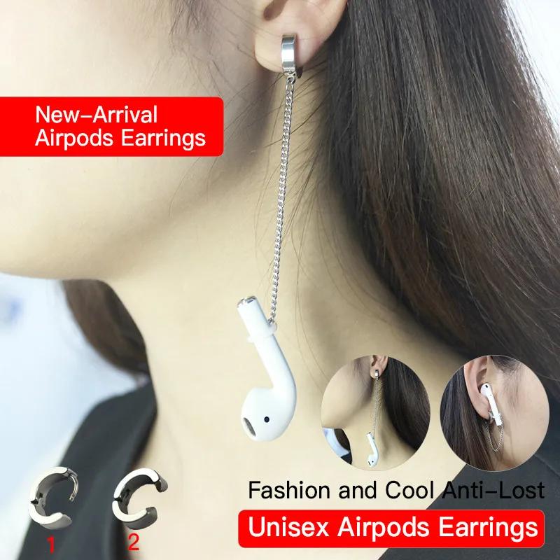 Уникальные воздушные кольца из нержавеющей стали для Airpods Pro 1/2 анти-потерянные